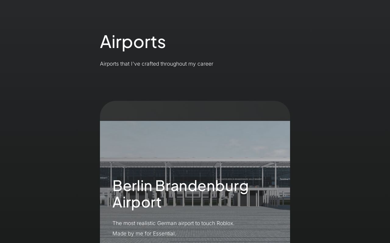 Carrd profile picture for @airports